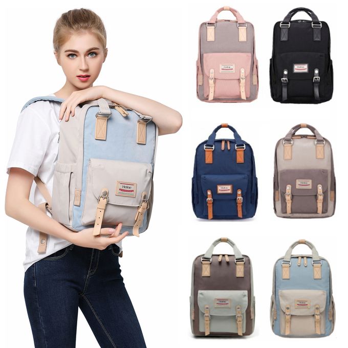 Heine 海恩 - WIN-191多功能後背包 媽媽包 尼龍包 防盜防潑水背包-象牙灰色