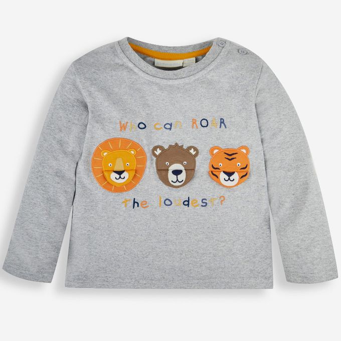 英國 JoJo Maman BeBe - 幼/兒童超優質100%純棉長袖上衣-野獸合唱團