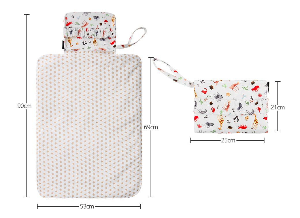 韓國 Coney Island - 防水攜帶式尿布墊-寧靜森林 (90*53cm)