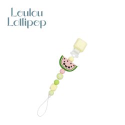 Loulou Lollipop - 造型奶嘴鍊夾系列 ( 甜心版)-粉嫩西瓜