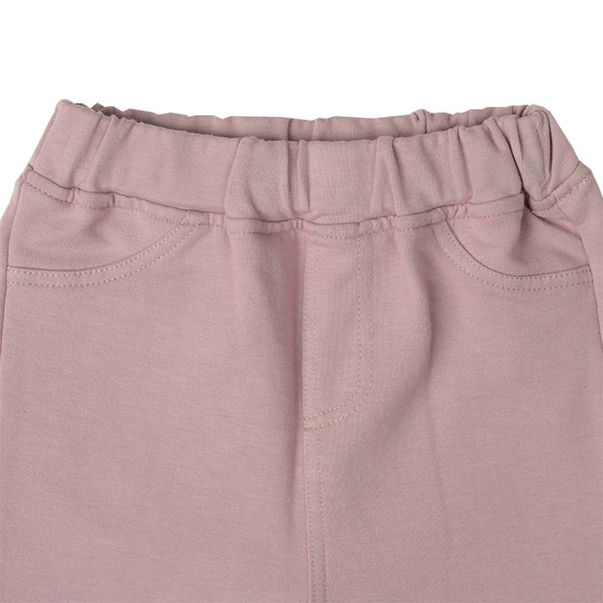 akachan honpo - 10分長經典褲 裏起毛-一般合身款-粉紅色