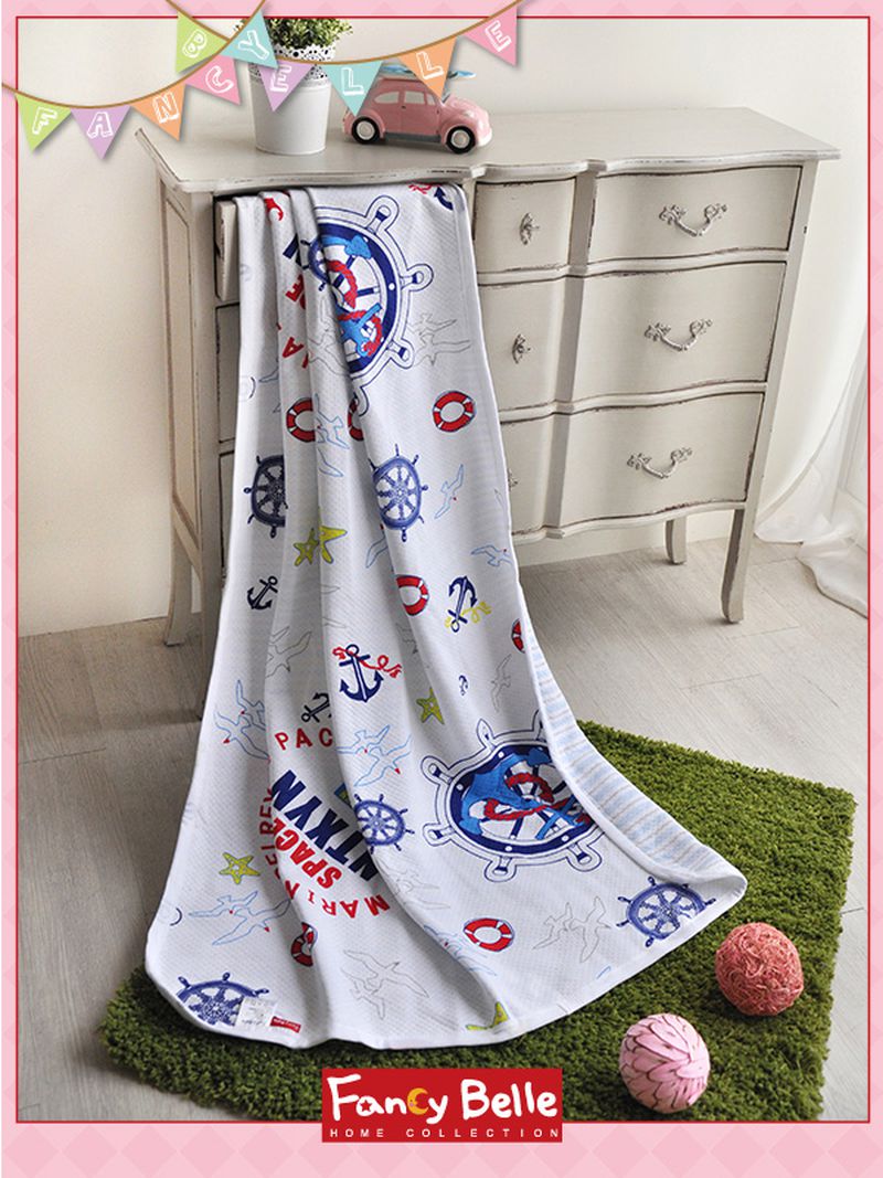 格蕾寢飾 Great Living - 色坊針織兒童涼被-可愛航海王 (100*140CM)