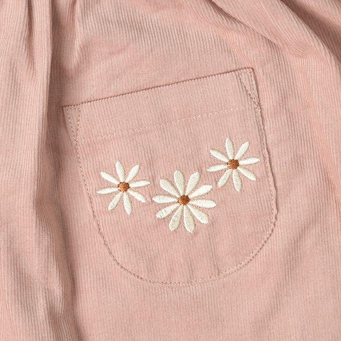 akachan honpo - 背心裙-超細燈芯絨-粉紅色