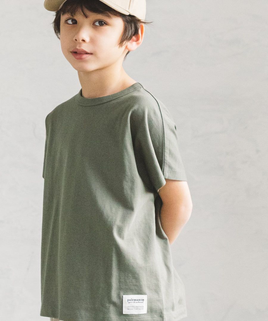 日本 PAIRMANON - 100%柔棉 素面短T(孩子)-粉