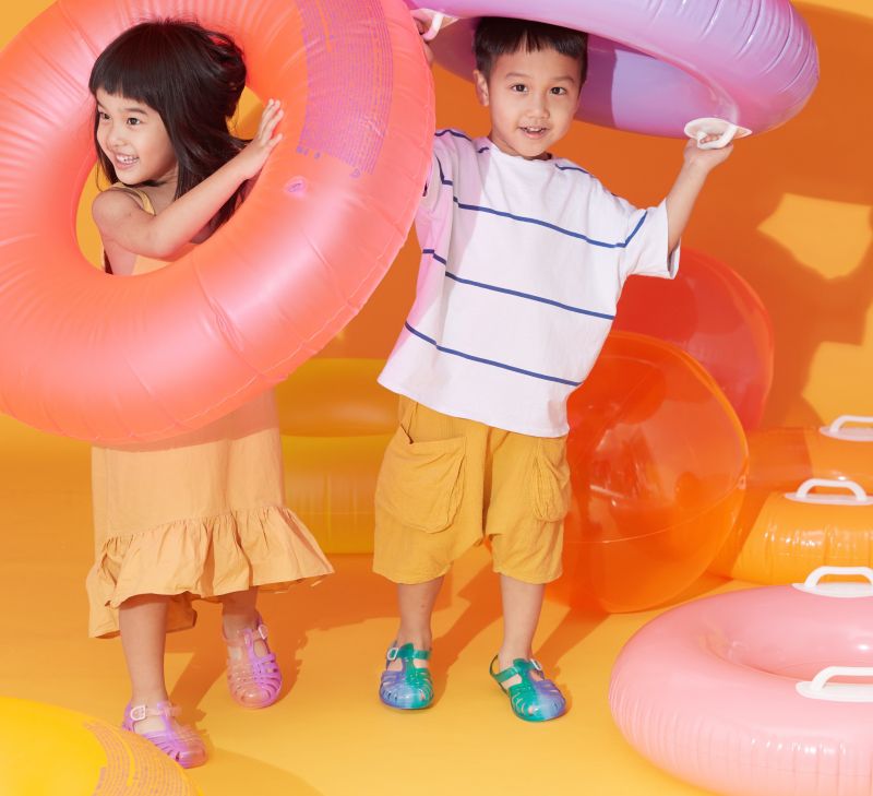 透氣防水【法國原創 Méduse】親子果凍涼鞋 ❤