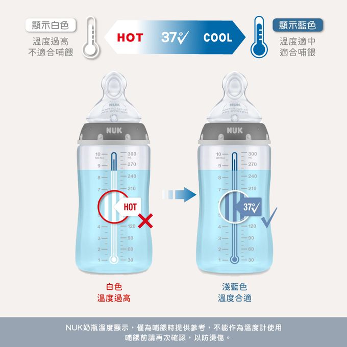 德國 NUK - 新生兒PPSU感溫奶瓶禮盒組