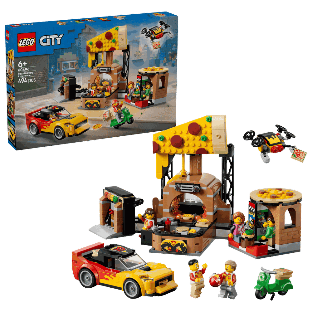 LEGO 60496 披薩外送體驗載具組 Pizza Delivery Experience with Vehicles