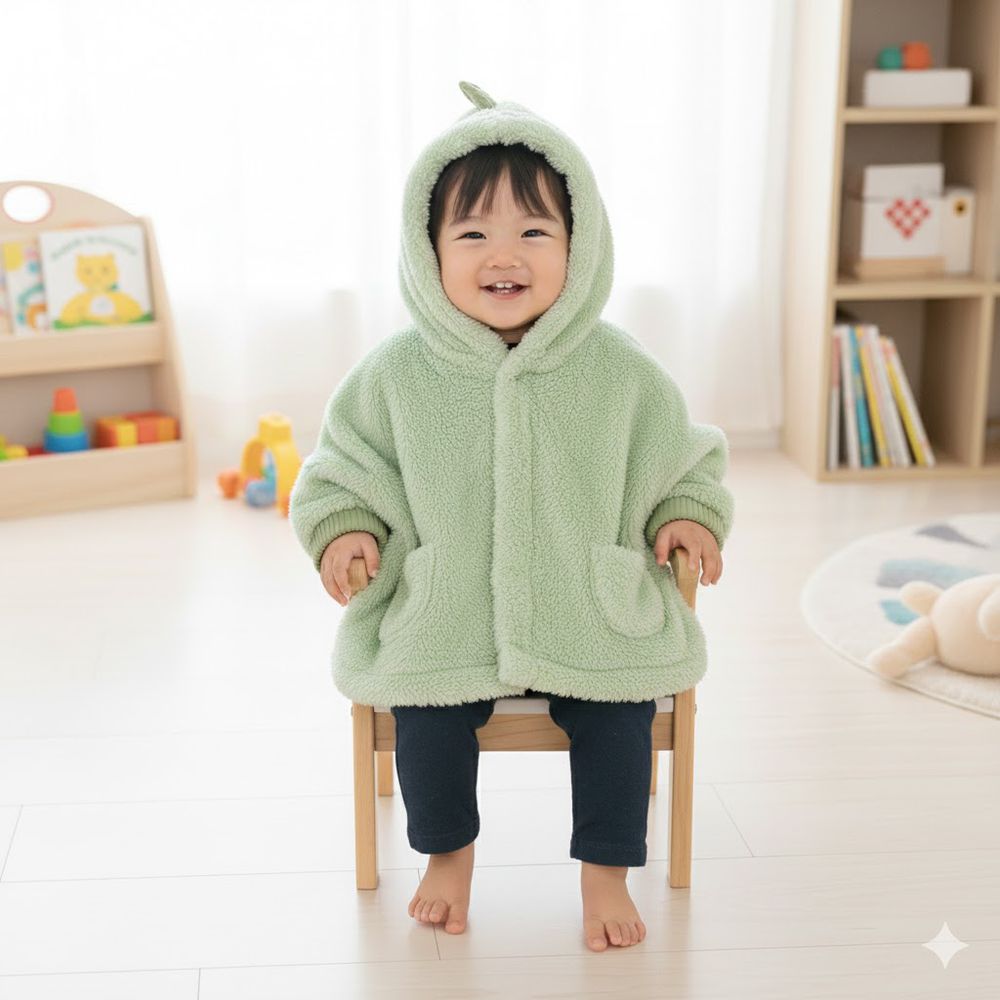 刷毛斗篷-動物-綠色