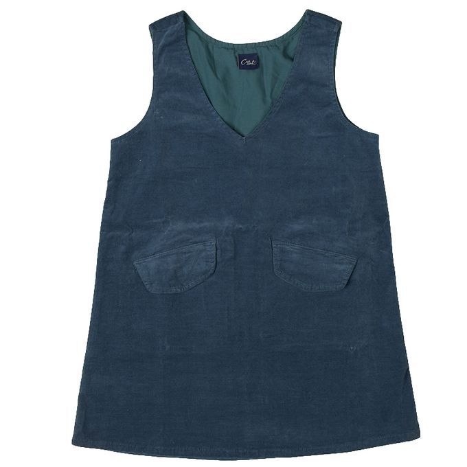 akachan honpo - 背心裙-燈芯絨-藍色