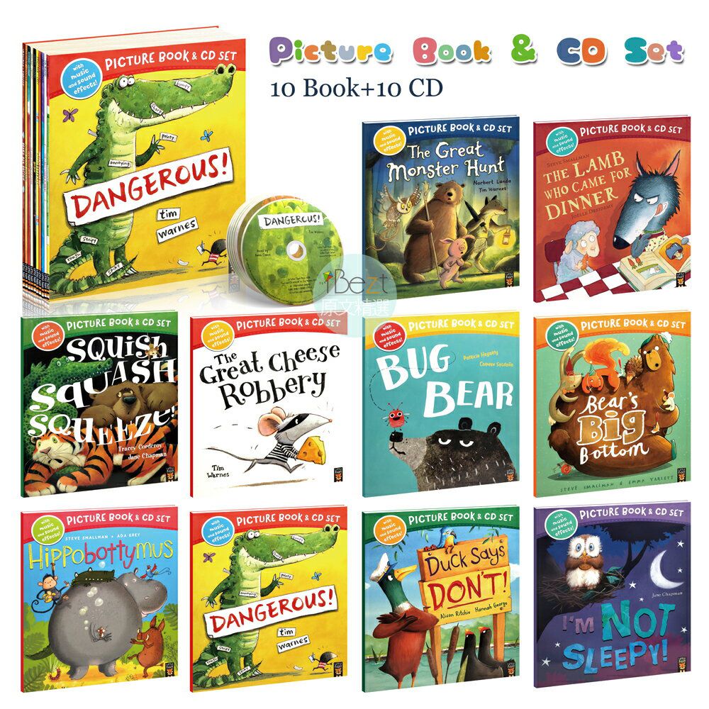 Little Tiger - Little Tiger Picture Book & CD(10書10 CD) 動物有聲繪本