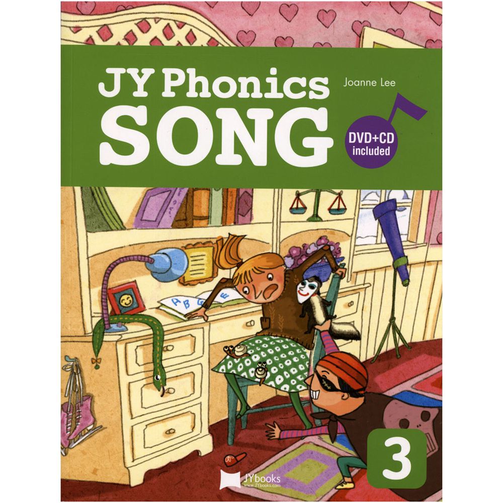 JY PHONICS SONG #3/BK-書+DVD+CD-平裝/彩色