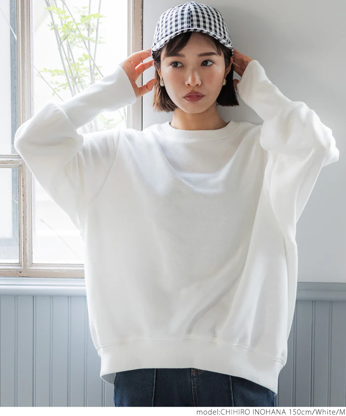 日本 COCA - 休閒寬版澎澎長袖上衣-石墨灰