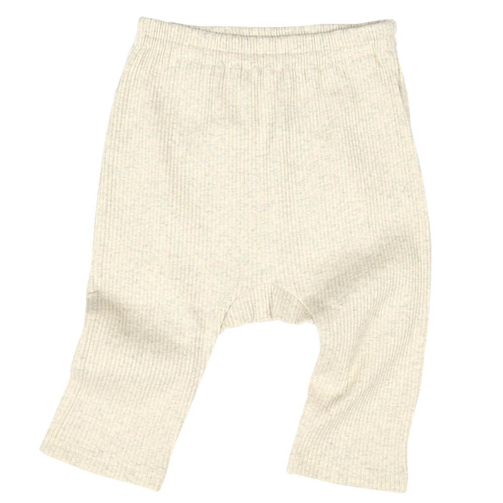 經典造型屁屁褲-羅紋抽針針織布-象牙白色