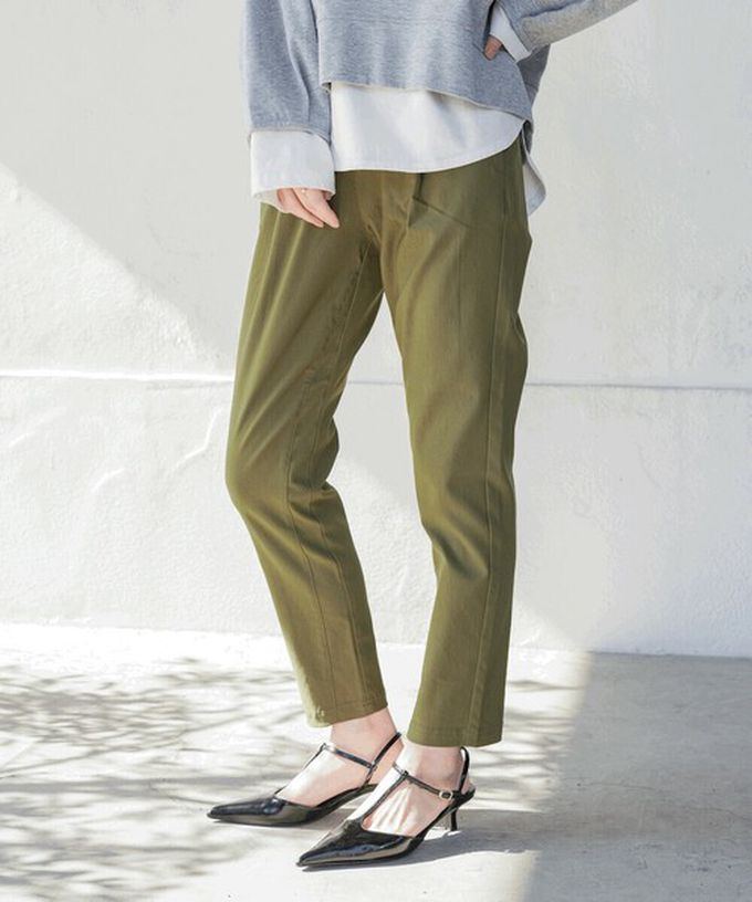 日本 Bab - 接觸冷感 UVcut定番美腳九分褲-白