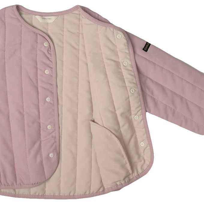 akachan honpo - 寬鬆夾克-超細纖維-粉紅色