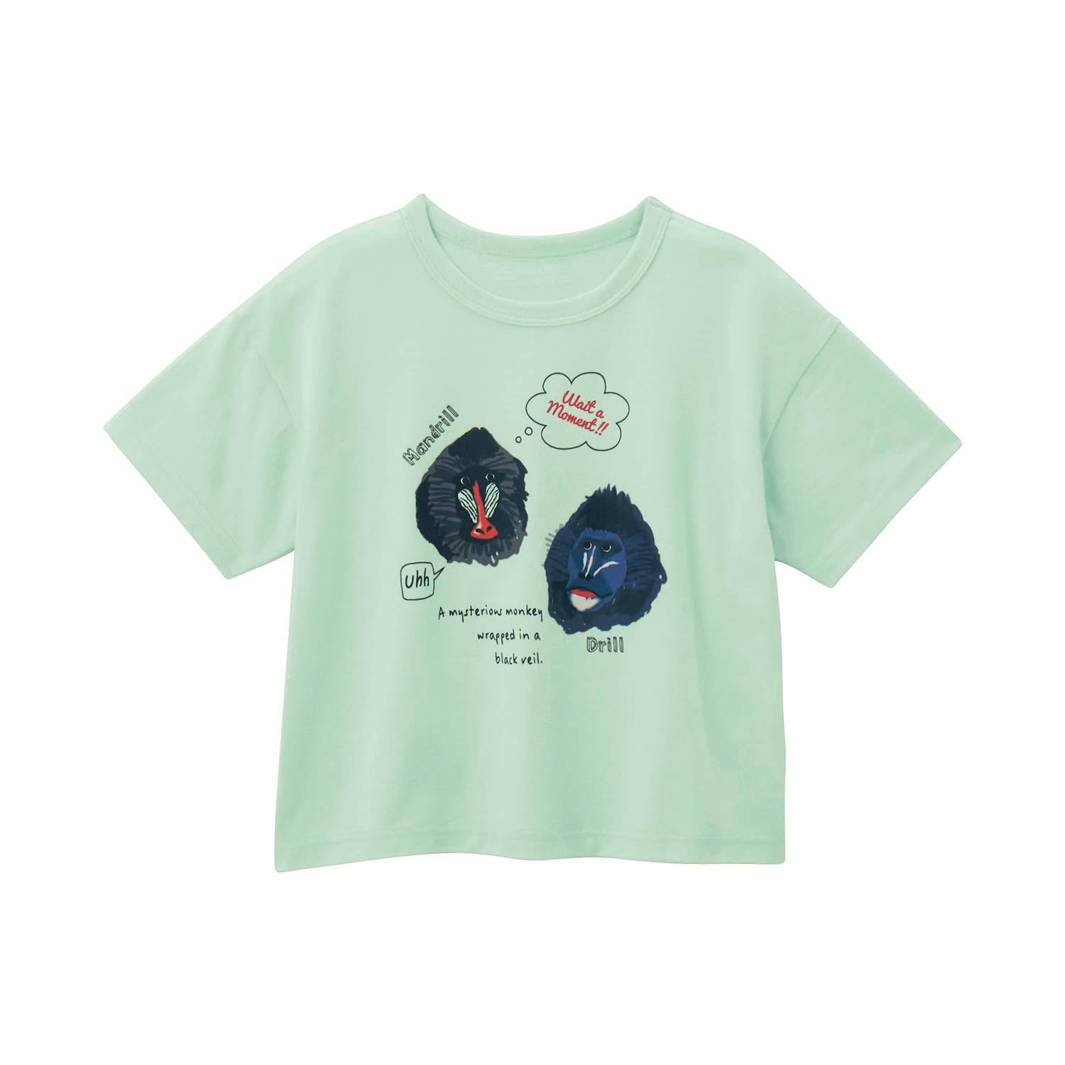 日本千趣會 - 天王寺動物園聯名 短袖上衣-長頸鹿好朋友-米白