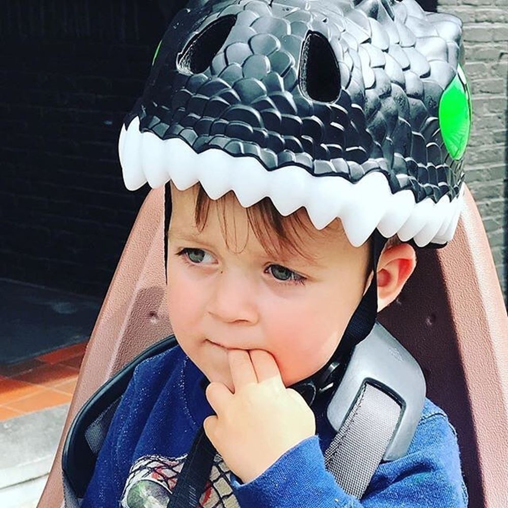 Crazy Safety - 丹麥 3D 恐龍造型 兒童騎乘專用安全帽-霸王龍