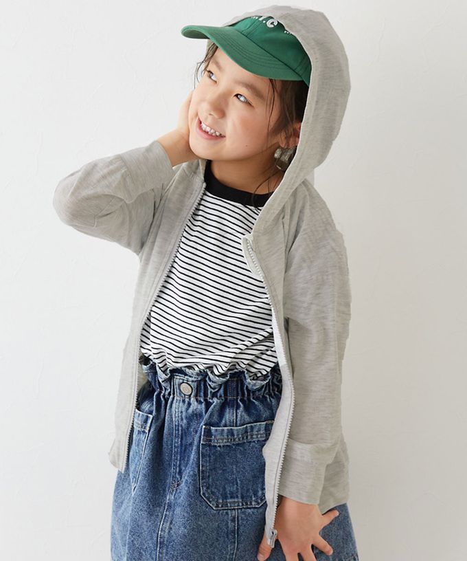 日本 devirock - 90%抗UV 輕薄透氣防曬連帽小外套-雜灰