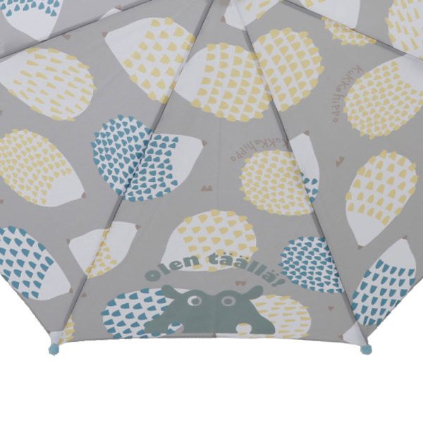 日本 kukka hippo - 兒童單片透明直傘-萌萌刺蝟