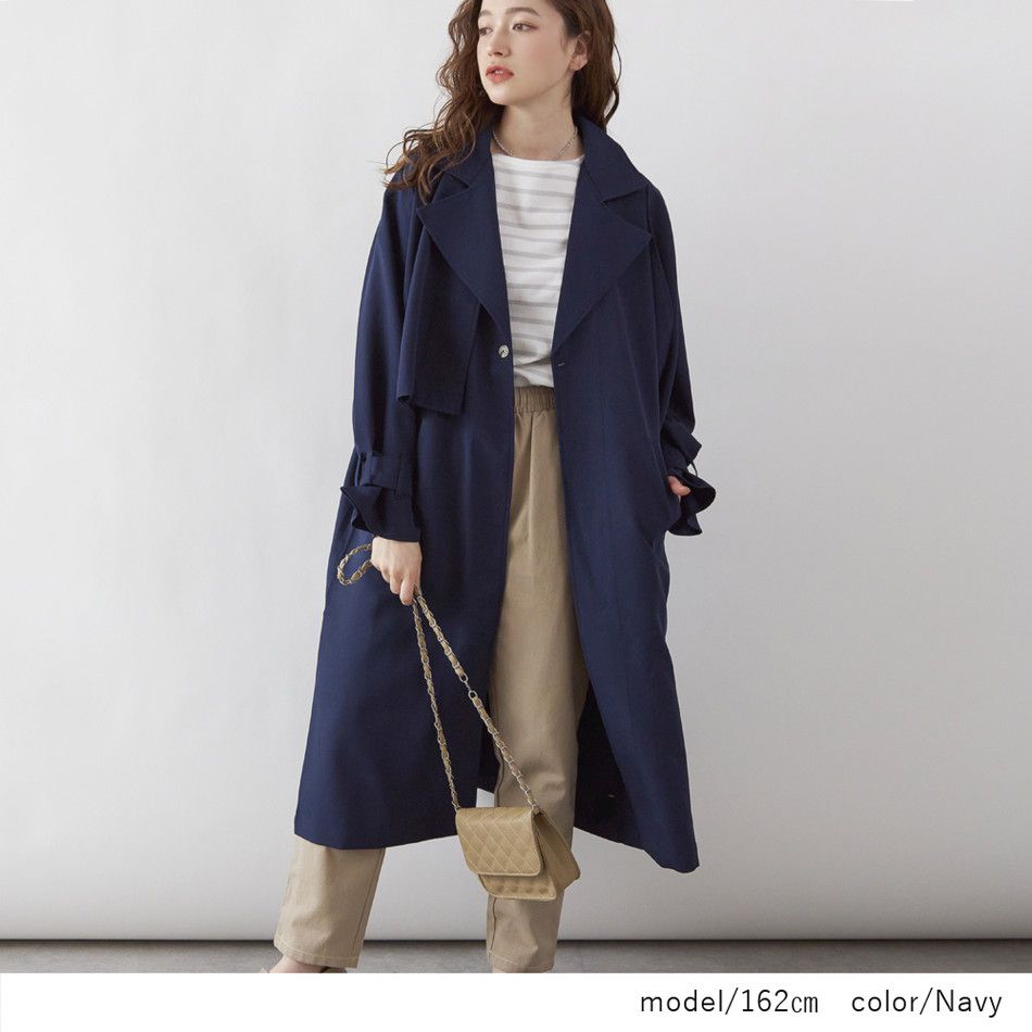 日本 Rejoule - 3way設計風衣外套三件組-杏 (M(Free size))