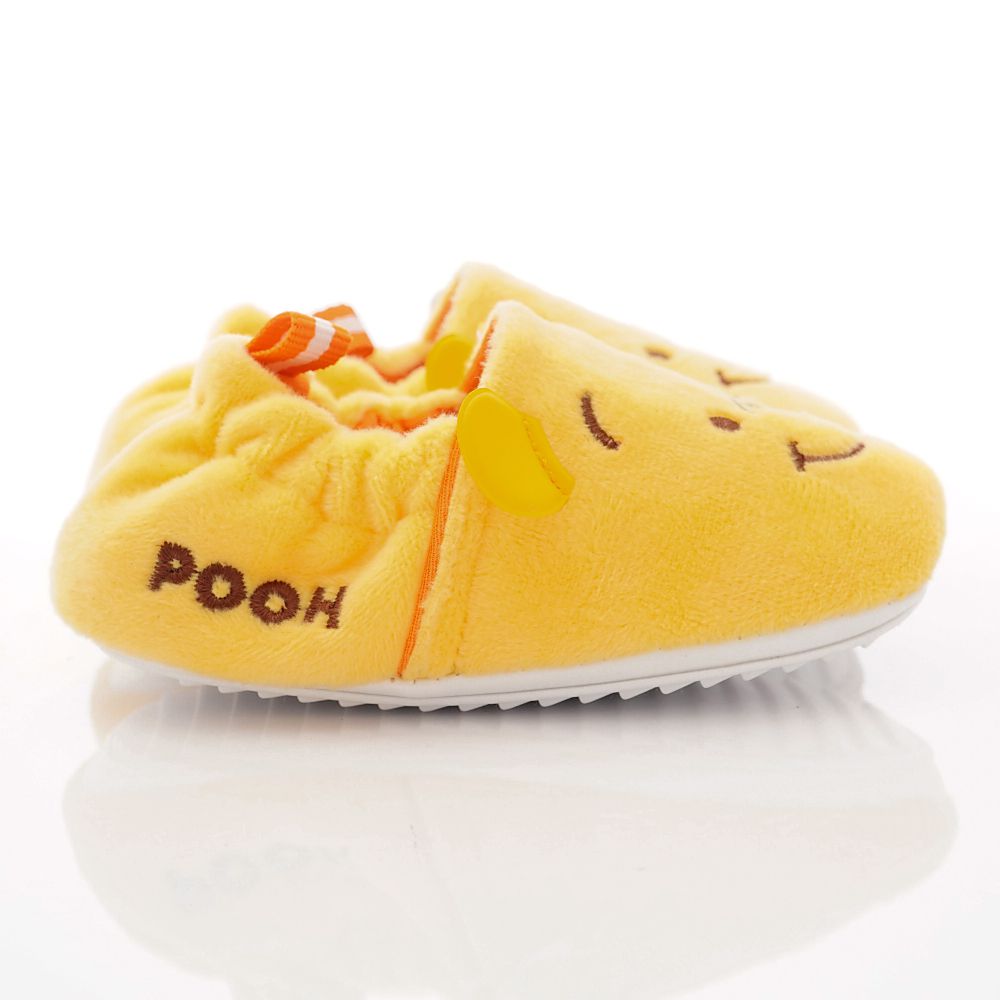 Disney - 迪士尼童鞋-維尼電繡絨毛學步鞋款 (寶寶段)-黃