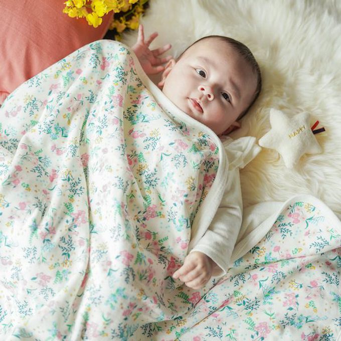 akachan honpo - Haruulala 毯子 附禮盒-花開的音色 (60×90cm)