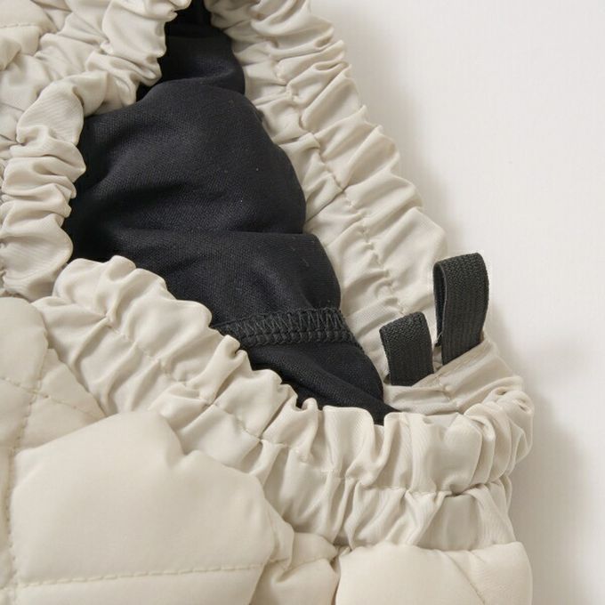 日本 Lycee mine - 滿版愛心俏麗絎縫褲裙-咖啡