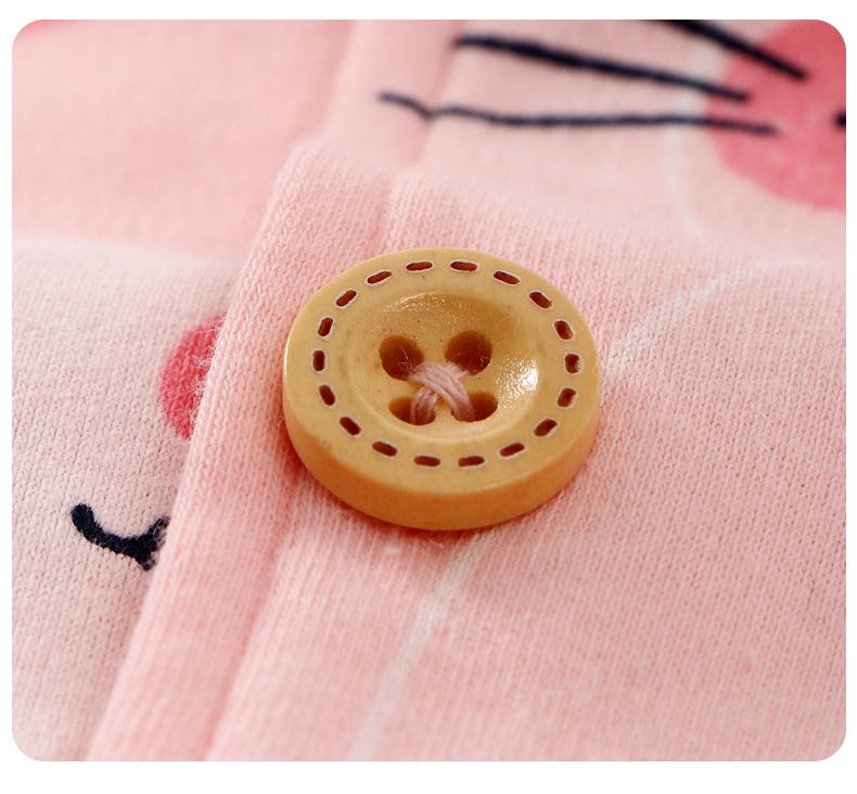 MAMDADKIDS - 純棉排扣睡衣套裝-恐龍世界-麻灰