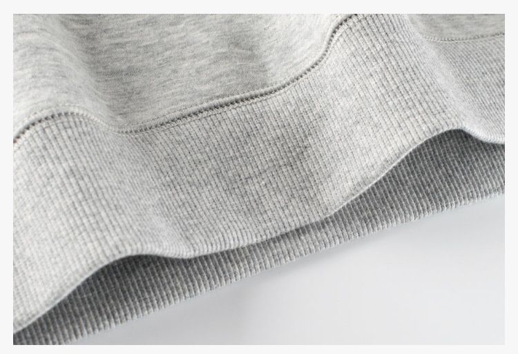 圓領長袖大學T-1865麋鹿-灰色