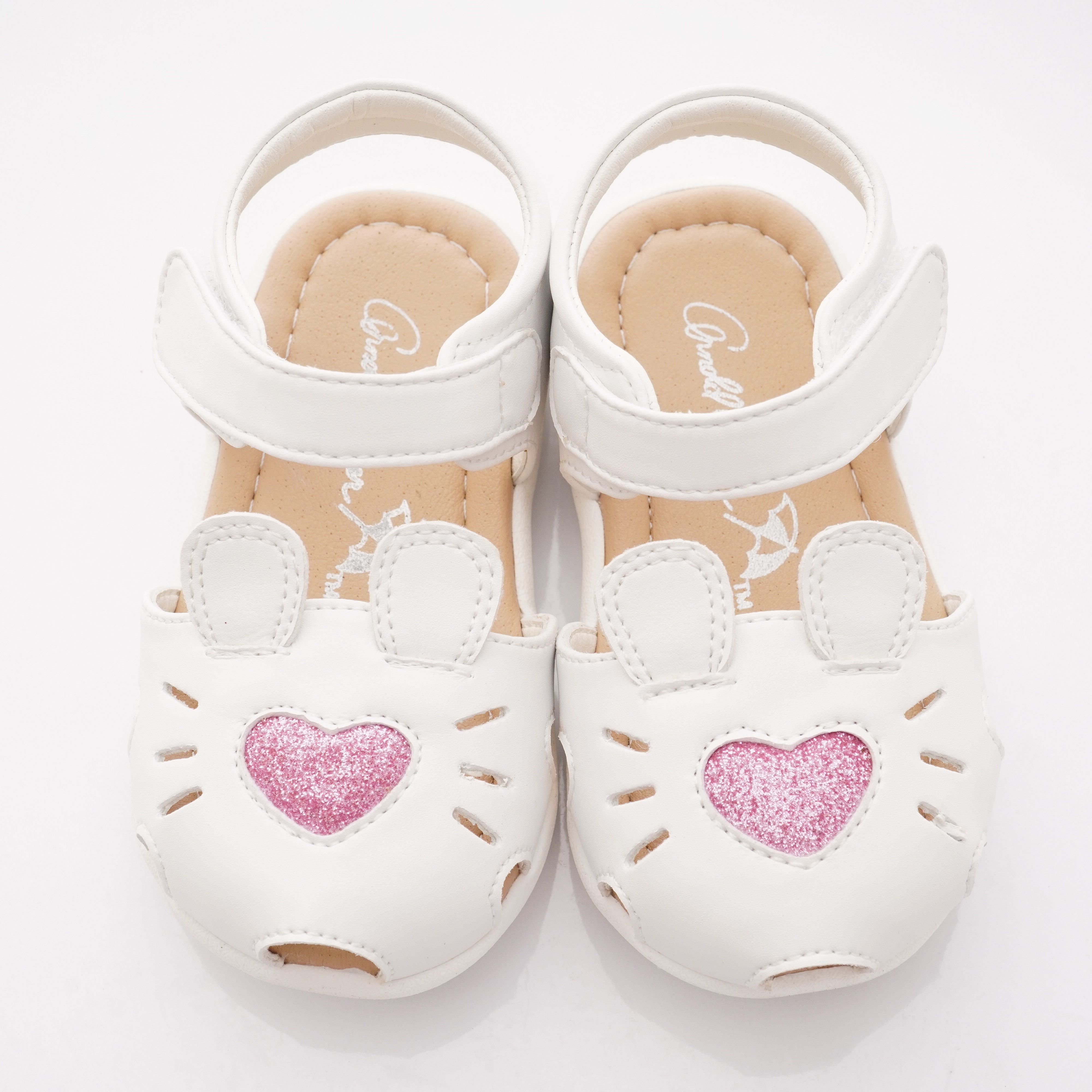 Arnold Palmer 雨傘牌 - 愛心造型涼鞋款(寶寶段)-白