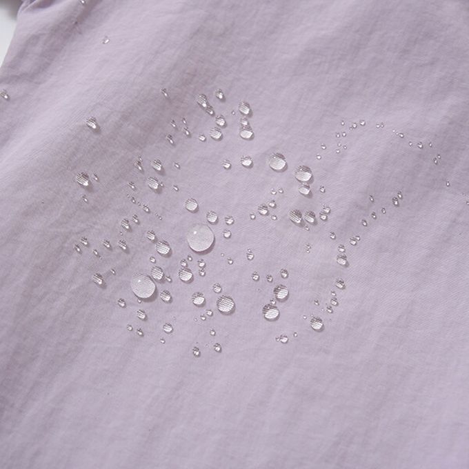 日本 Lycee mine - [熱銷款] 防潑水 甜美荷葉邊傘狀派克外套-淺藍