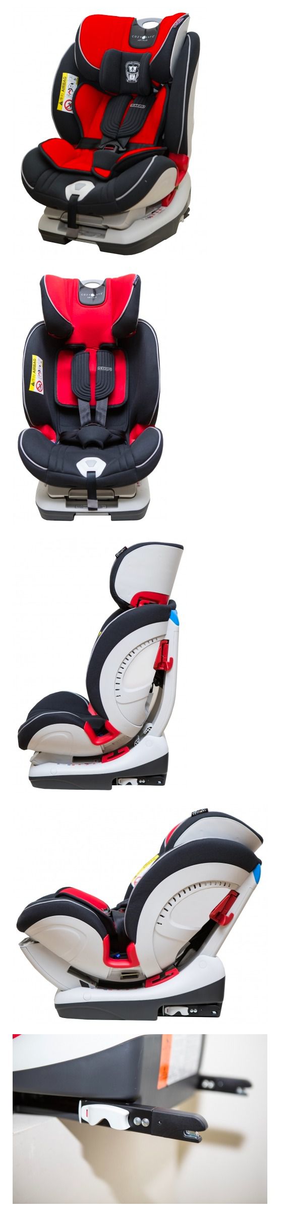 英國安可仕COZY N SAFE - 0-12歲ISOFIX/安全帶二用型汽座-英倫紅