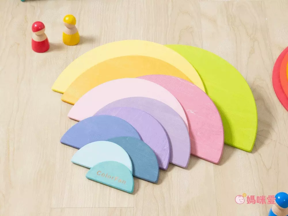 一組成就100種玩法【Color Fan】彩虹積木