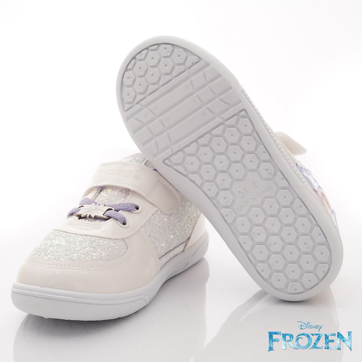 冰雪奇緣 - 台灣製冰雪奇緣休閒運動款(中小童段)-休閒鞋-白紫