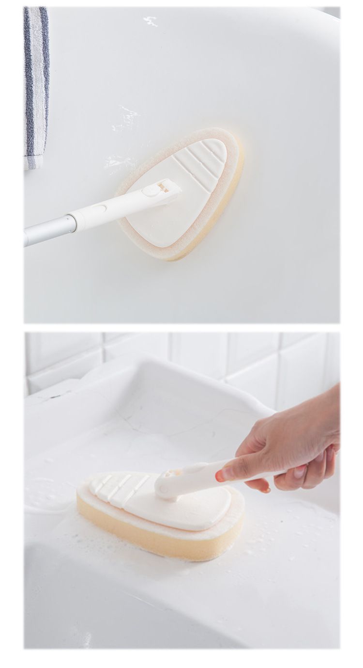 多功能居家清潔掃除套組-常用系列-2節輕巧伸縮桿x1+靜電除塵拖把頭x1+除塵撢頭x1+掃把頭x1+磁磚清潔刷頭x1+海綿刷頭x1+乾巾x3+濕巾x3