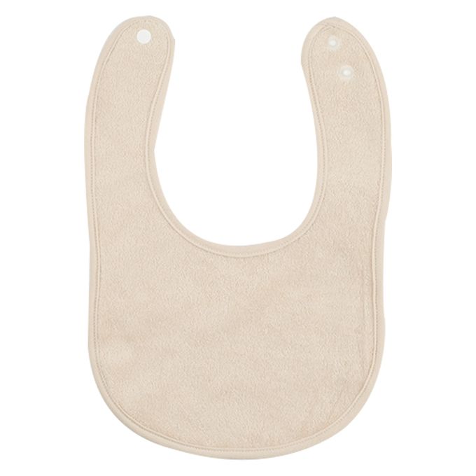 akachan honpo - 有機圍兜2件組-毛圈布-象牙白色 (50～80cm)