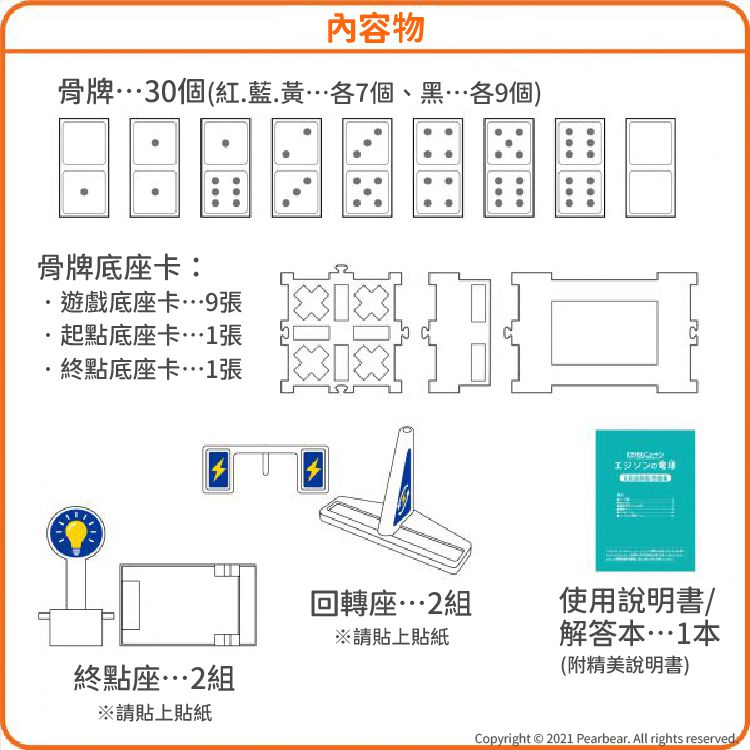 日本 HANAYAMA - 小小科學家系列-愛迪生的燈泡骨牌-6歲以上