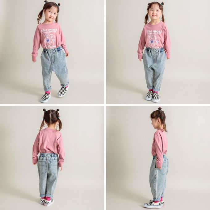 日本 BRANSHES - 100%棉 印花薄長袖上衣-俏皮滑板-墨綠