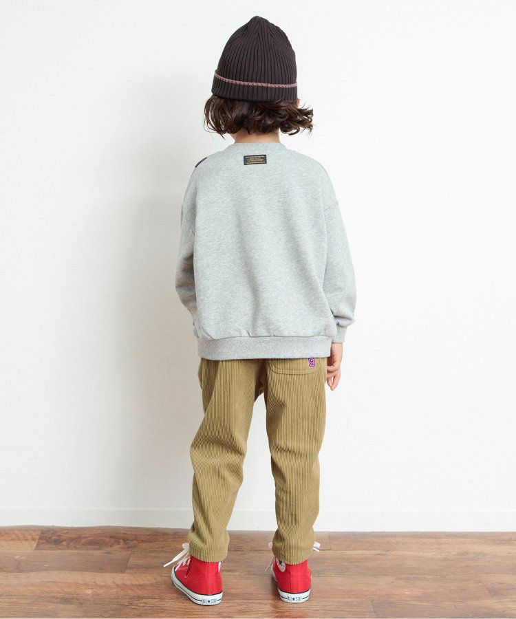 日本 BREEZE - 燈芯絨裏起毛保暖長褲-粉紅