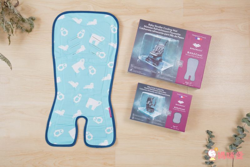 法國 Bebefolie - 冰心沁涼墊-推車專用-灰色 (長*67.7 寬*34 公分)