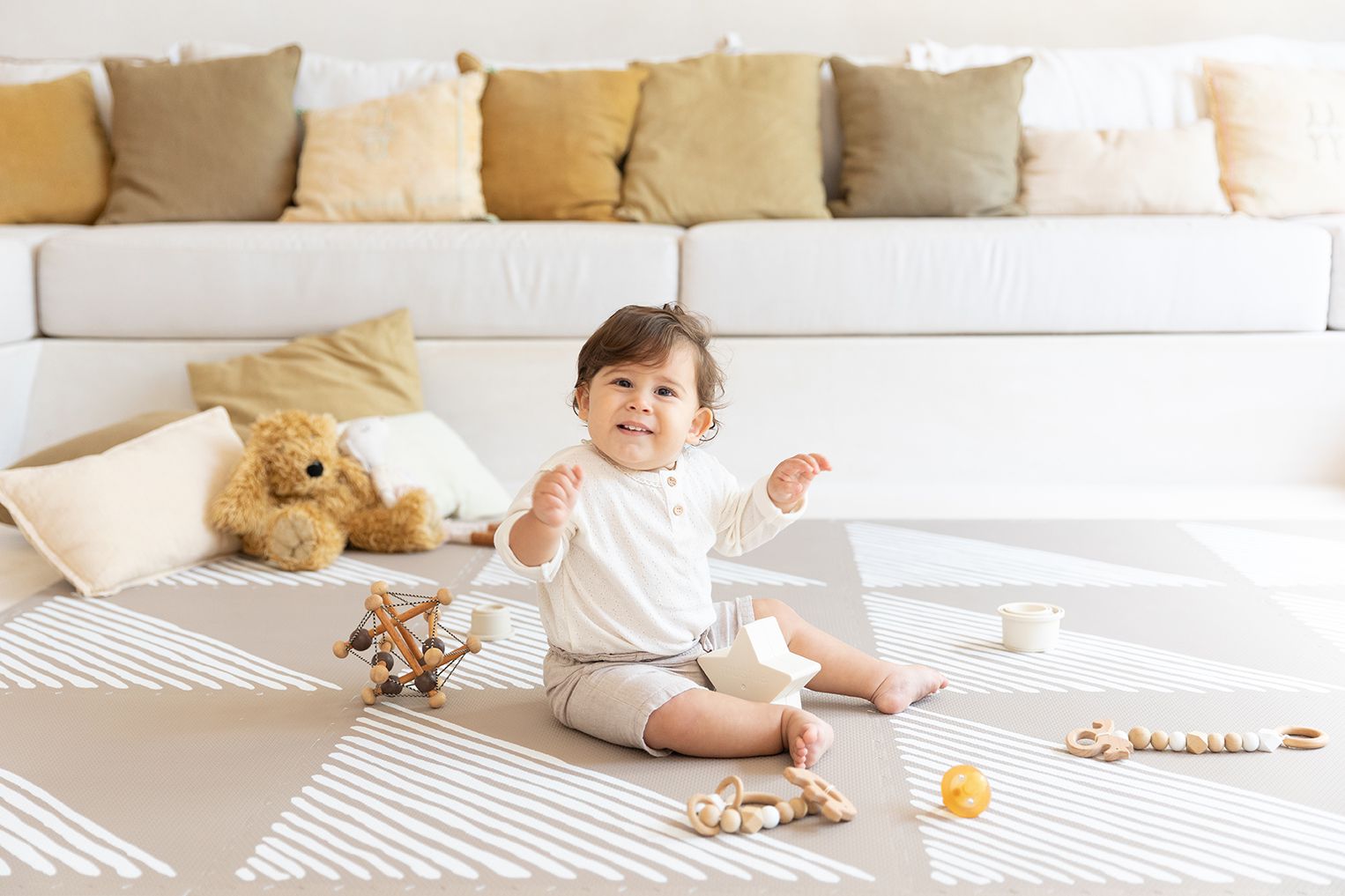 德國 toddlekind - 沙灘系列遊戲地墊-溫暖棕