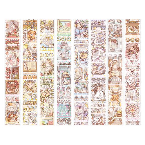 小麻糬手帳膠帶-魔幻世界(紙質款) (240cm)