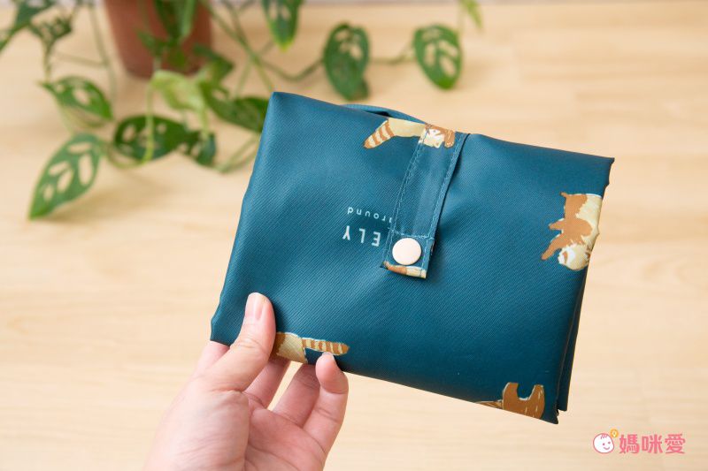 日本 Chepeli - 大容量保冷購物袋(可折疊收納)-刺蝟-深藍-15L/耐重10kg