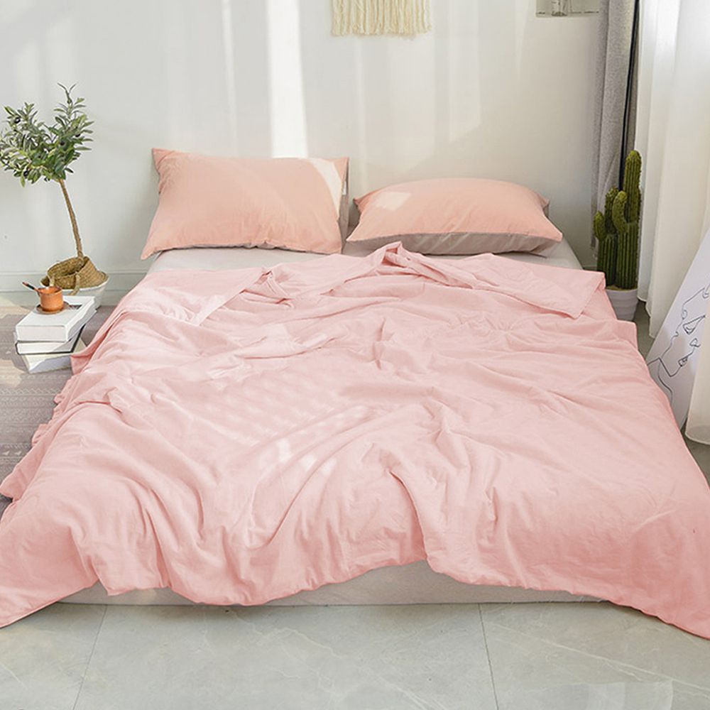 MIGRATORY 媚格德莉 - 300織精梳棉透氣涼被-粉色 (5x6.2尺(150x186cm))