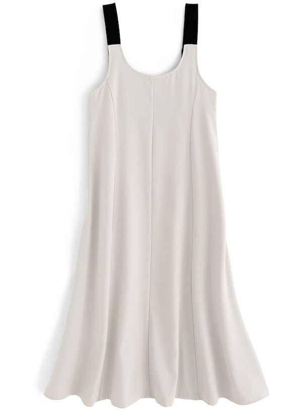 日本 GRL - 工裝風休閒感吊帶裙-黑 (F)