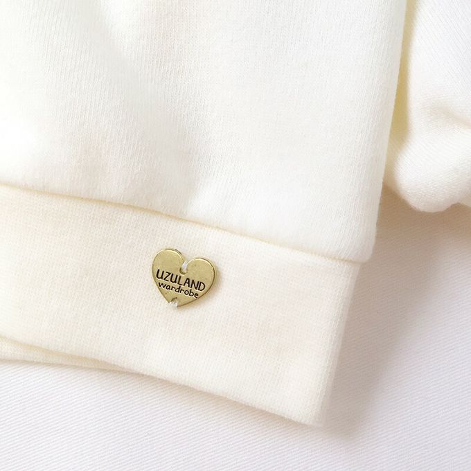 日本 ZOOLAND - 俏皮兔子絨毛耳朵內刷毛休閒外套-白