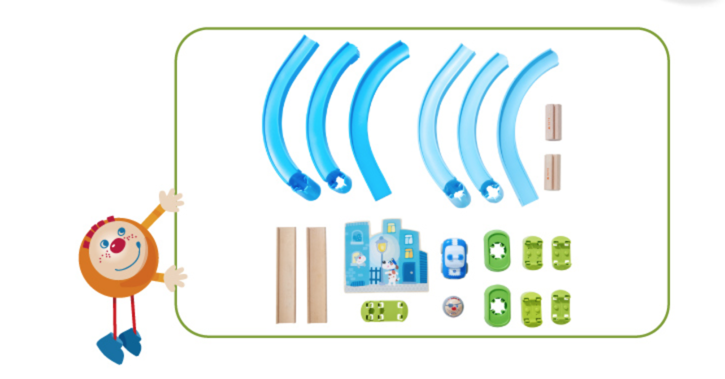紐倫堡玩具展冠軍！德國【HABA】木製滾球軌道