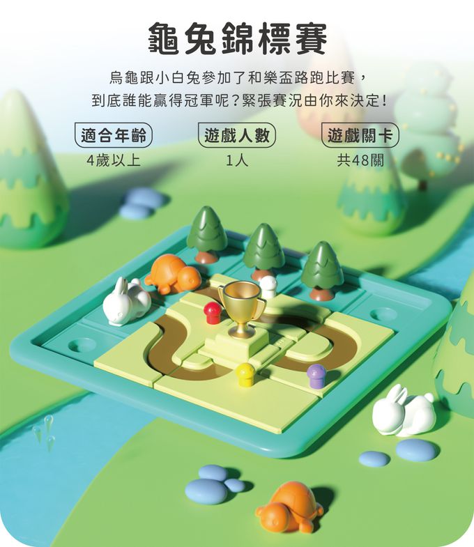 HolaLand 歡樂島 - 龜兔錦標賽_親子桌遊