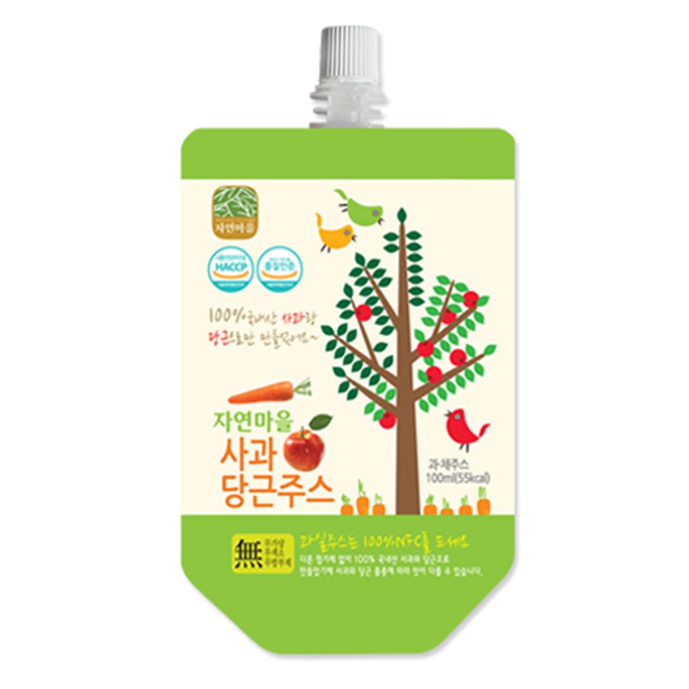 韓國自然村 - 果汁-蘋果紅蘿蔔-100ml