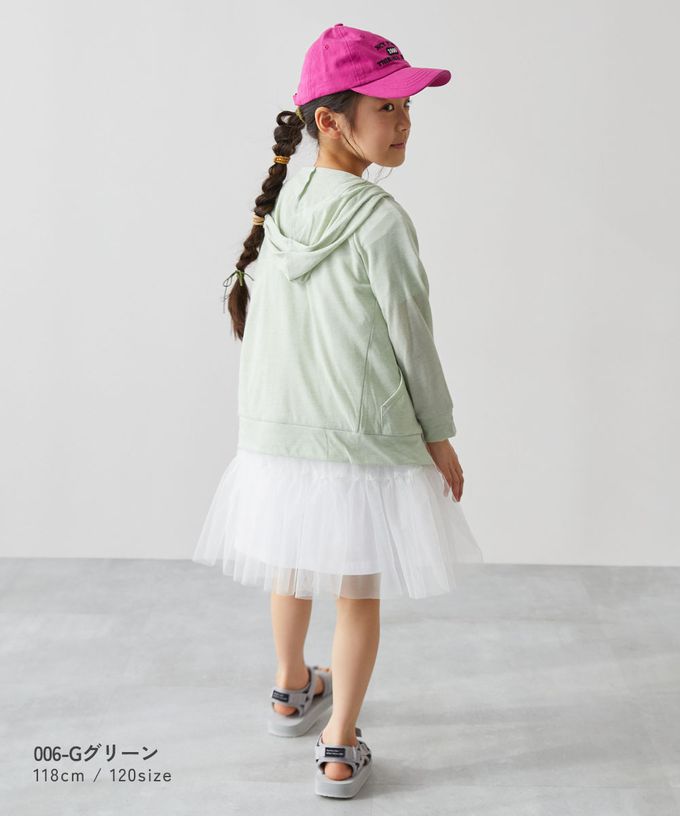 日本 devirock - 90%抗UV 輕薄透氣防曬連帽小外套-亮橘